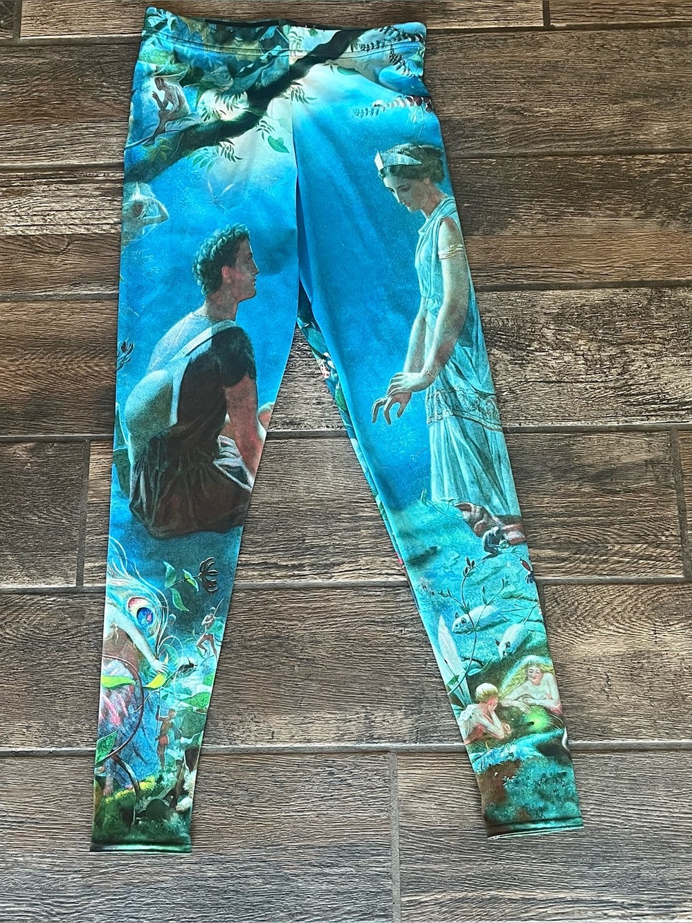 BlackMilk Prince Charming fairy tale leggings M bonus Love heart t-shirt M